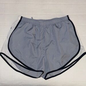 Nike Grayish Blue with Geometric Design Athletic Shorts with Black Trim